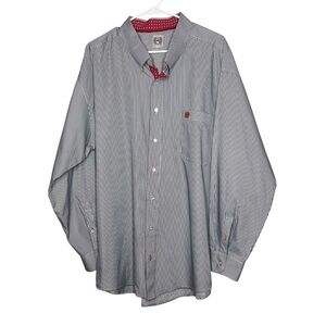 Cinch Shirt Mens XXL Blue Striped Button Up Long Sleeve Cowboy Western Rodeo